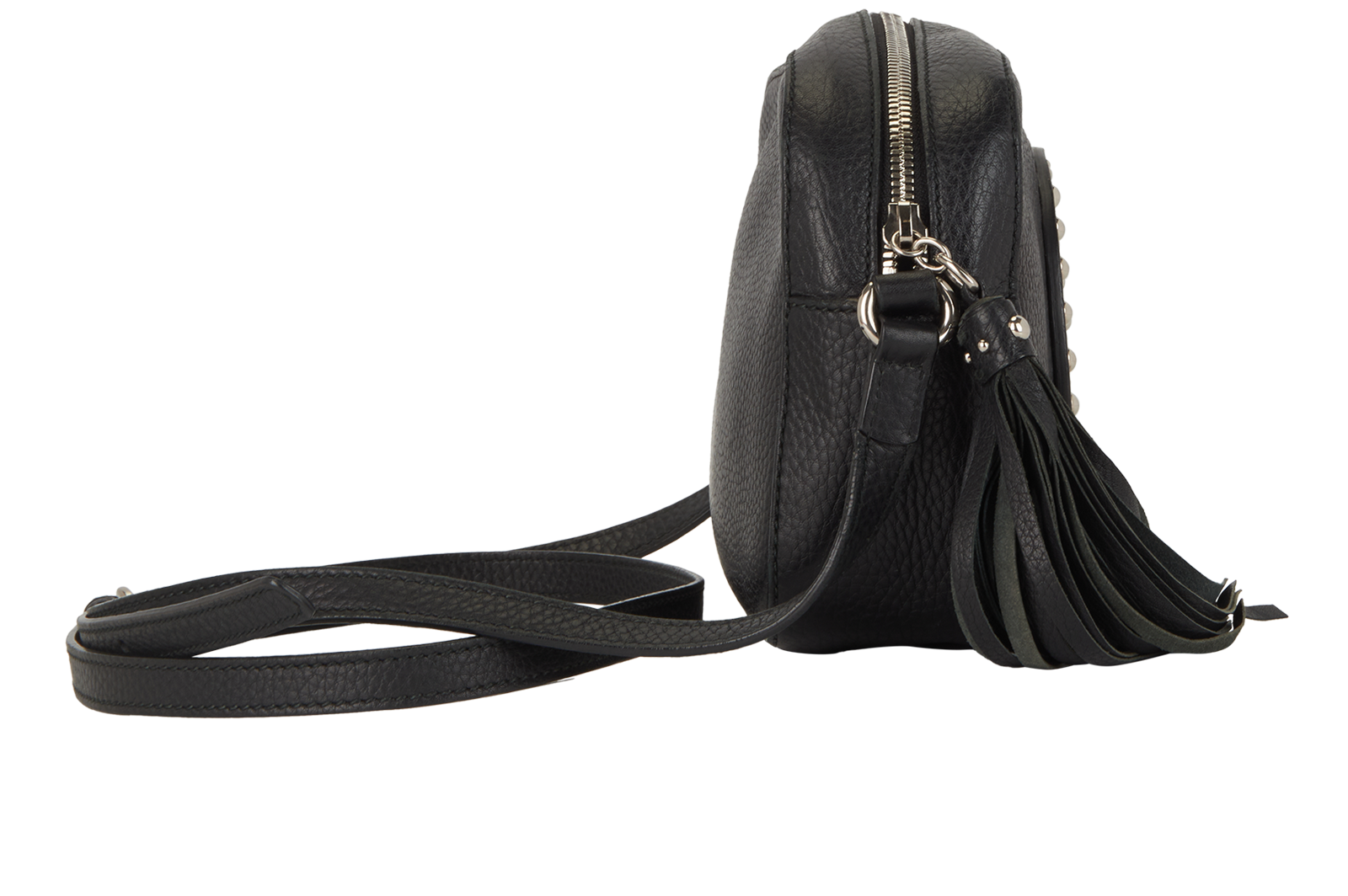 Soho Disco Crossbody, &pound;495, Handbags, Black, Leather, Side view